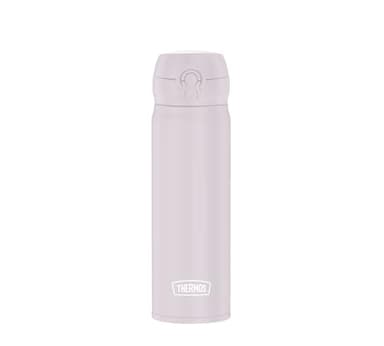THERMOS ULTRALIGHT BOTTLE Bouteille isotherme, 0,50 l, rose doux, en acier inoxydable, 10 h chaud/20 h froid, entièrement étanche, pour eau, thé, boissons calmes