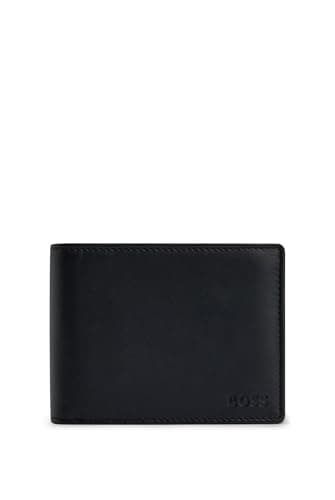 Boss Hommes Arezzo Portefeuille en Cuir avec Logo embossé