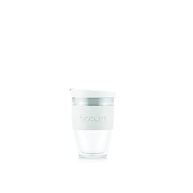 Bodum 11889-913S JOYCUP Mug à emporter double paroi, avec couvercle à vis, 0.25 l, plastique