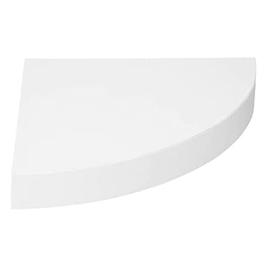 Five - Étagère d'angle Murale Flottante Blanc 25 x 25 cm Fixations Invisibles