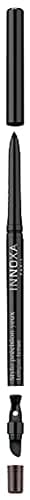 INNOXA - Stylo Précision Yeux Noir - Vegan - Spécial yeux sensibles - Tracé et précis - Taille crayon intégré - Embout estompeur mousse - Maquillage yeux - Khol noir