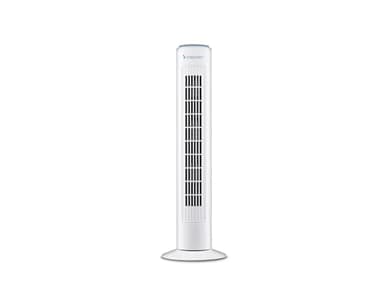 BEPER P206VEN301 Ventilateur de tour, 45W, Ventilateur silencieux, Hauteur 72cm, Oscillation automatique, Blanc