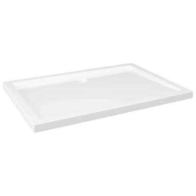 vidaXL Receveur de Douche Base de Douche Bac de Douche Salle de Bain Toilette Salle d’Eau Maison Intérieur Rectangulaire ABS Blanc 70x100 cm