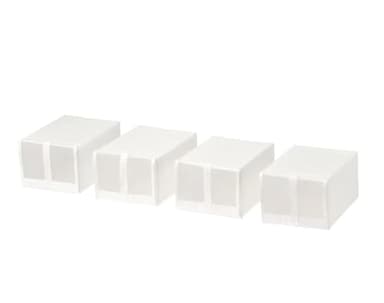 Ikea SKUBB - boîte à chaussures, blanc / 4 pièces - 22x34x16 cm