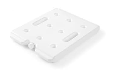HENDI Plaque eutectique froide professionnelle, GN 1/2, pour caisses isothermes, élément réfrigérant, accumulateur de froid, bloc thermique, pack bloc de glace, 325x265x(H) 30mm, HDPE, blanc
