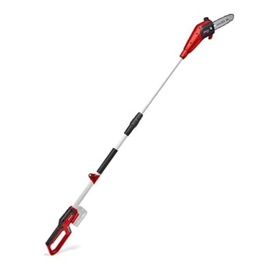 Einhell Elagueuse sur perche sans fil GC-LC 18/20 Li T-Solo Power X-Change (18 V, bloc moteur inclinable à 30°, perche, engrenage métallique) Livré sans Batterie ni Chargeur