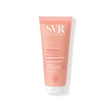 SVR - Topialyse Baume Lavant - Nettoyant apaisant sans sulfate - Pour peaux très sèches à atopiques - Huiles de coton & coco, niacinamide, prébiotiques - 200 ml