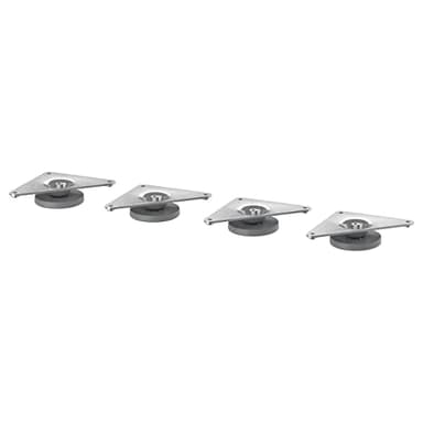 IKEA Eket 703.400.44 Lot de 4 pieds réglables en métal