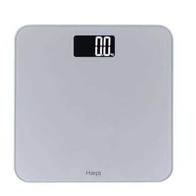 Haepi,Pèse personnes électronique avec grand plateau, grand écran rétro-éclairé, Pèse-personne design et précis, Capacité maximale de 180kg, Piles incluses, Garantie 15 ans