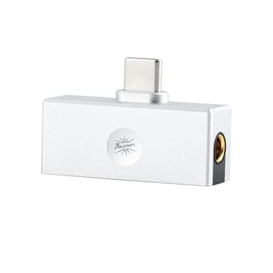 Linsoul Kiwi Ears Allegro Mini IEM DAC portable, amplificateur pour écouteurs intra-auriculaires, sortie USB C vers 3,5/4,4 mm, avec puce personnalisée, haute résolution 32bit/384kHz (Argent)