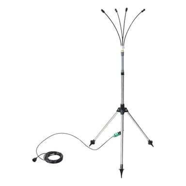 FYOBOT Brumisateurs Debout pour Patio Extérieur, Système de Brumisation sur Pied Réglable en Hauteur de 4,1 Pieds pour le Refroidissement Extérieur, Support Portable