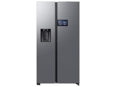Samsung RS90F65EDTEF Réfrigérateur-congélateur côte à côte, réfrigérateur AI avec congélateur, 178 cm, 621 L, distributeur d'eau/glaçons avec réservoir d'eau, AI Home, commande vocale, aspect inox