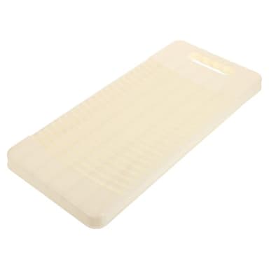 Cabilock Planche à Laver Manuelle Grosse Taille 403 X 183 CM en Plastique Robuste Blanche Planche à Récurer Vêtements pour Lavage à la Main à Domicile Voyage Linge Élève Compacte et