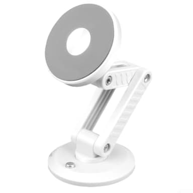 Gdfnmogo Fixation solide pour la plupart des smartphones Plus modèles de voiture Plus Base pare-brise Convient au tableau de bord de voiture Support magnétique avec aimant Blanc