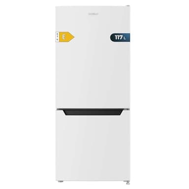 Cecotec Refrigerateur Congelateur Combiné Bolero CoolMarket Combi 117 DF White E. Réfrigérateur 117L, Defrost, Fast Freezing, classe E, couleur blanche