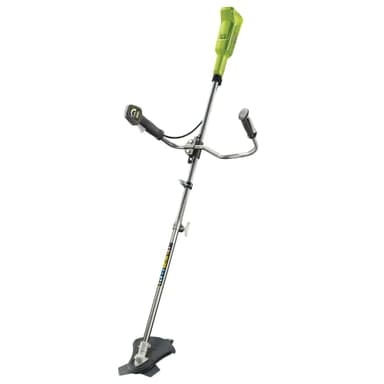 RYOBI - Débroussailleuse Électrique Sans Fil à Batterie 18V ONE+ - Utilisations Travaux de Finition et d'Entretien et Petit Débroussaillage - Livrée avec 1 Lame Tri-Arc, 1 Tête et 1 Harnais - OBC1820B