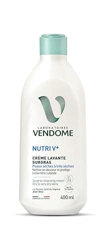 LABORATOIRES VENDÔME - NUTRI V+ - Crème Lavante Surgras - Nettoie En Douceur & Protège La Barrière Cutanée - Effet Nourrissant & Protecteur - Enrichi En Aloe Vera - Peaux Sèches À Très Sèches - 400ml