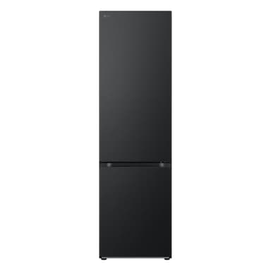 LG GBV7280DEV Total No Frost Réfrigérateur Combi Classe D 387L Portes Plates & Refroidissement linéaire Fresh Balancer & Convertisseur, Etagère Pliante, Metal Fresh, Smart Inverter, Compresseur, Noir