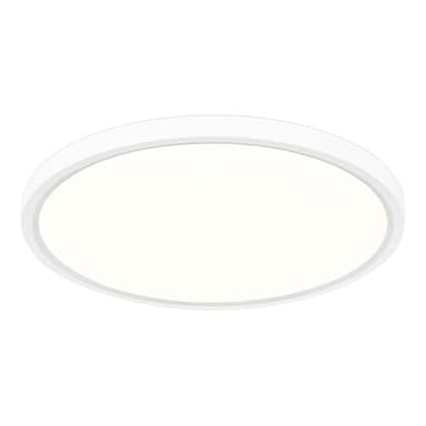 LuminexDesigns Plafonnier LED Dimmable 24W avec Télécommande – Lampe de Plafond Chambre avec Rétroéclairage Veilleuse 2000K, Minuterie, Rond Ultra Plat pour Salon, Cuisine, Chambre d’Enfant Ø30cm