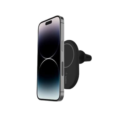 Belkin BoostCharge Chargeur de voiture Magnétique sans fil, Support Telephone Voiture Magnetique, Compatible MagSafe, pour l’iPhone 17, 16, 15, 14, 13, 12 Pro, Max, Plus, mini (câble inclus)