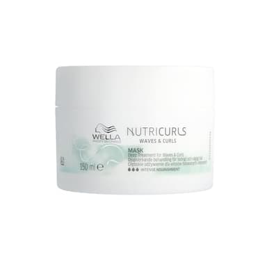 Wella Professional NUTRICURLS Masque Soin Nourrissant intense pour cheveux ondulés et bouclés – nourrit en profondeur et définit les boucles, 150 ml
