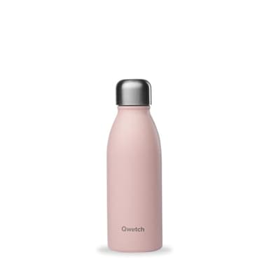QWETCH – Bouteille One Inox Ultra Légère - Rose Pastel 500ml – Gourde Simple Paroi – Etanche, Sans BPA & Réutilisable – Gourde inox du quotidien, non isotherme