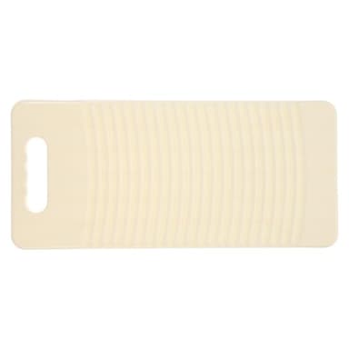 GARVALON Planche à Laver Manuelle Antidérapante en Plastique Blanc Grand Format – Planche à Laver Portable pour Lavage à la Main – Adaptée Maison Dortoir et Voyage – Tapis de Lavage
