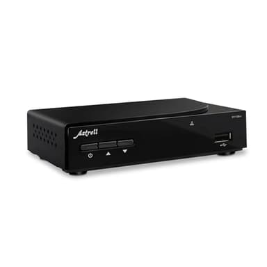 ASTRELL 011128 Décodeur TV TNT HD avec Télécommande - Boitier Tuner Adaptateur Recepteur Chaine Gratuites Télé avec Antenne - Port USB, HDMI, Péritel - Noir