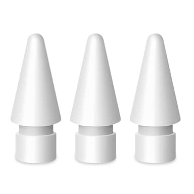 flintronic Pointes pour Apple Pencil, [Lot de 3] Pointes de Rechange pour Apple Pencil 2 & 1 Génération, Nibs de Rechange Compatible avec Apple Pencil 2 et 1 Génération (Blanc)