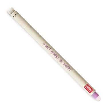 Legami - Stylo gel effaçable, bille sur l'extrémité pour enlever l'encre sans consommer la feuille