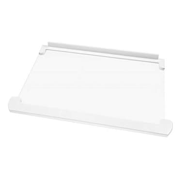 Étagère en verre avec profils Dimensions : 434 x 292 x 4 cm Pièce de rechange originale pour réfrigérateurs Ariston Indesit Hotpoint