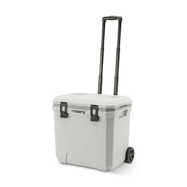 Steamy Marine 36 Roller, Glacière avec roulettes spécialement pour Bateaux et Sports Nautiques, 36 litres, Blanc