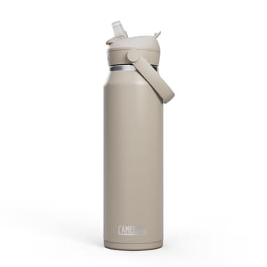 Camelbak - Bouteille isotherme Thrive Flip Straw, acier inoxydable, Bouteille, Pierre, 950 ml