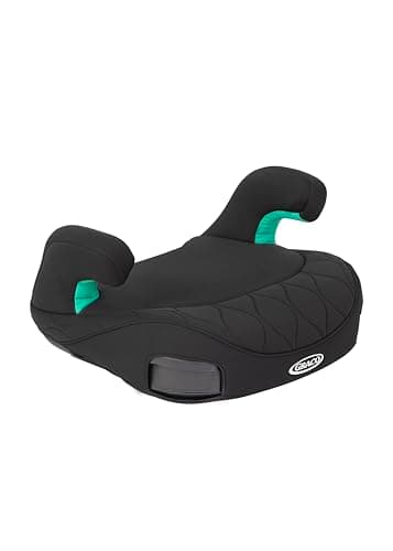 Graco Booster Max R129, Rehausseur de siège auto sans dossier ISOFIX, stature de 135 à 150 cm (environ 7 à 12 ans), 2 porte-gobelets rétractables, noir