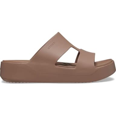 Crocs Femme Getaway Platform H-Strap Sandales, Latte, 37/38 EU