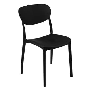 5five - Chaise empilable Plastique Noir plasta