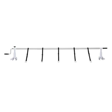 Bonnlo Enrouleur de Bâhce de Piscine hors sol de 5,5 m Piscine hors Sol sans Plage Tubes en Aluminium Ultra-épais et Supports Soudés Robustes Installation Fixe Sangles et Attaches Fournies Argent