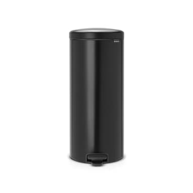 Brabantia Poubelle à Pédale Newicon avec Seau en Plastique, 30L - Noir Mat