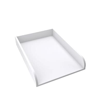regalik Plan à Langer Universal, Extension pour Commode de Largeur Variable, Amovible, Plan à Langer avec Façades Arrondies, Blanc, 72 cm x 54 cm