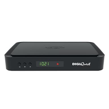 DIGIQUEST Décodeur tivùsat Combo 4K Q90 | Récepteur Satellite HbbTV, Double Tuner | Enregistreur vidéo et Timeshift | Mediaplayer, Télécommande 2 en 1 | Smartcard tivùsat Incluse | Noir