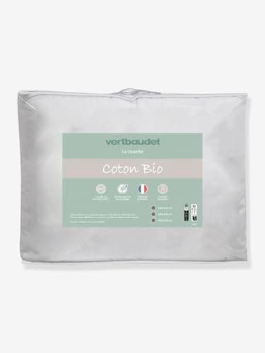 VERTBAUDET Couette légère Coton Bio* Bio Collection Blanc 140X200