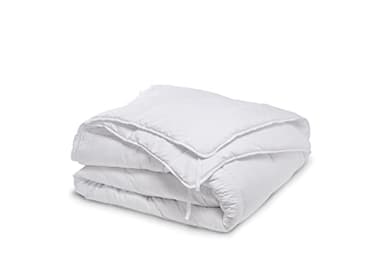 Bleu Calin Couette 4 Saisons 220 x 240 cm - 3 en1 : Chaude hiver, Légère été, Tempérée mi-saison - Fabriquée en France, Enveloppe Microfibre, Blanc