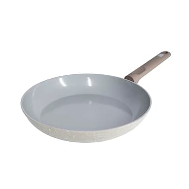 Zanetti, Poêle Origin diamètre 28 cm, revêtement en céramique, antiadhésif, haute qualité, fond épais, cuisine saine et naturelle, poignée ergonomique Soft Touch, adaptée pour induction