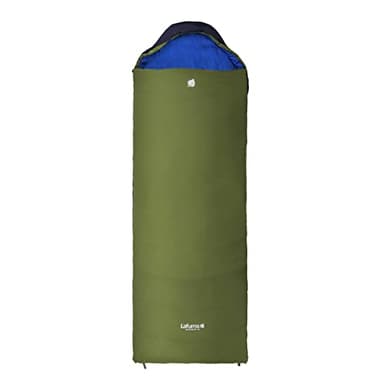 Lafuma - Active 10° XL - Sac de Couchage Adulte avec Sac de Compression - Synthétique - Déperlant - Température de confort 12°C - Vert, G