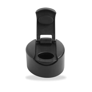 Qwetch - Bouchon Easy - Bouteilles Isothermes 260ml ou 500ml - Noir - Etanche & Sans BPA