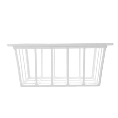 BESPORTBLE Organisateur de rangement pour congélateur : Bac de rangement vertical pour congélateur - Panier de en plastique et fil métallique pour aliments/collations/légumes/fruits