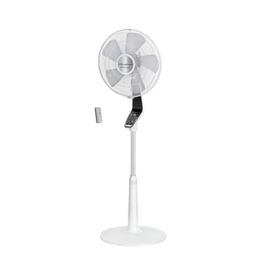 Rowenta Turbo Silence Extreme Ventilateur sur pied, Puissant, Silencieux, Écoénergétique, Design, Timer 12h, Télécommande VU5690F0