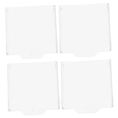 NUOBESTY 4pièces Cache Transparent pour Bouton Urgence Protection De Bouton-Poussoir Équipement De Sécurité Incendie Couvercle De Bouton-Poussoir Lot