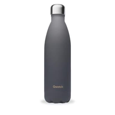 Qwetch - Bouteille Isotherme Originals Granite Gris 750ml - 24h Froid et 12h Chaud - Etanche & Réutilisable - Gourde inox isotherme pour Sport, Voyage, Bureau, Randonnée