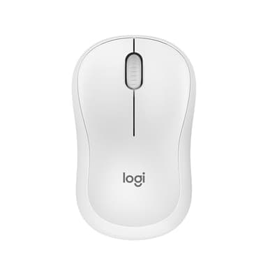 Logitech M240 Souris Bluetooth, Sans fil, Compacte, Portable, Suivi fluide, Batterie 18 mois, Windows, macOS, ChromeOS, Convient à PC, Mac, Ordinateur portable, Tablettes - Blanc